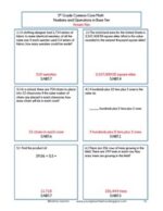 5th Grade Math NBT Review Homework