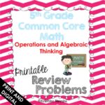 5th Grade Math Review OA Homework