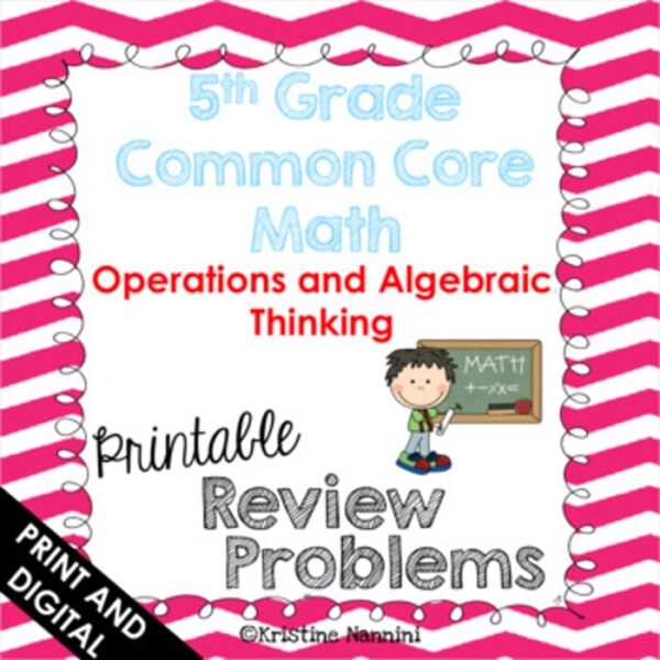 5th Grade Math Review OA Homework