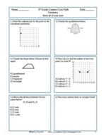 5th Grade Math Geometry Common Core Review Problems