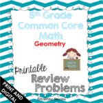 5th Grade Math Geometry Common Core Review Problems