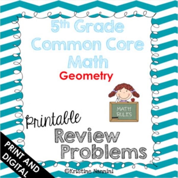 5th Grade Math Geometry Common Core Review Problems