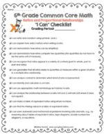 6th Grade Math Data Tracking Binder