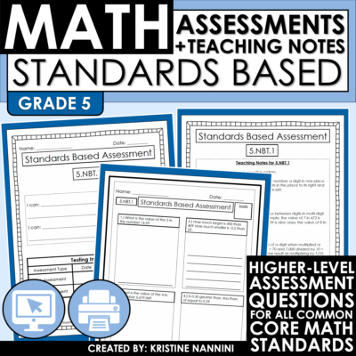 5th Grade Math Assessments