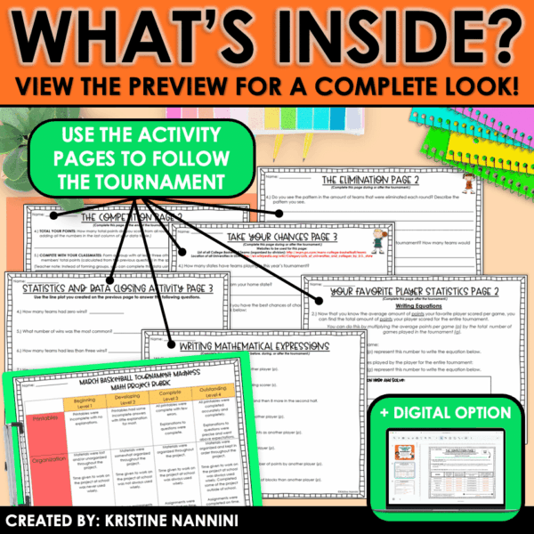 Slide4 March Madness Basketball Math Project
