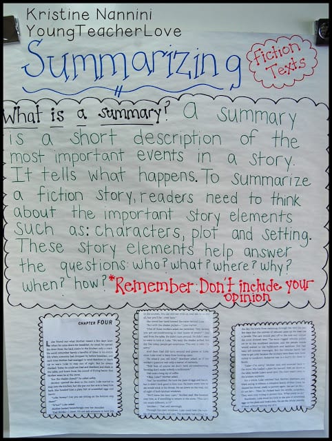 Summarizing Fiction Texts Simplified!