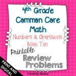 4th Grade NBT Math Review