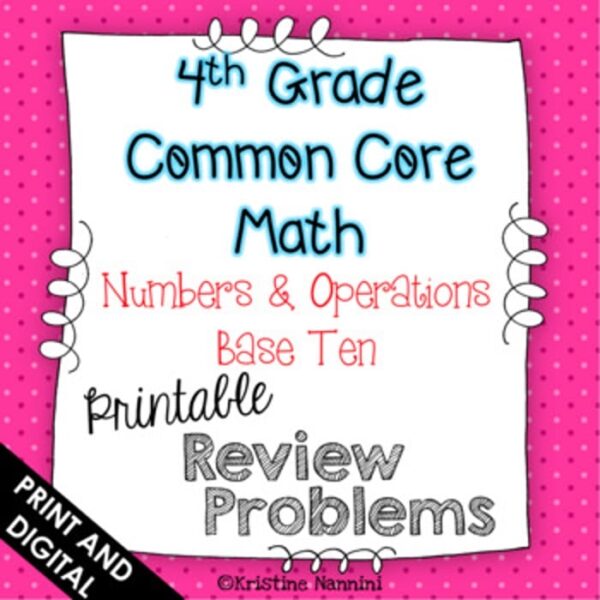 4th Grade NBT Math Review