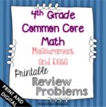 4th grade common core math MD measurement and data