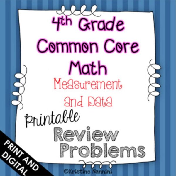 4th grade common core math MD measurement and data