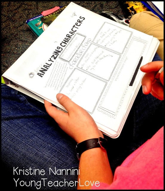 Analyzing Characters Graphic Organizer by Kristine Nannini