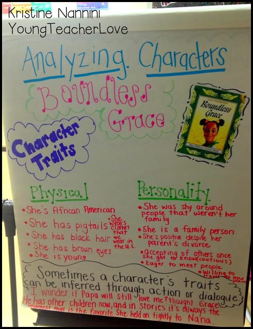 Character Study Part 2: Character Traits, Character Change, and More- Young Teacher Love by Kristine Nannini