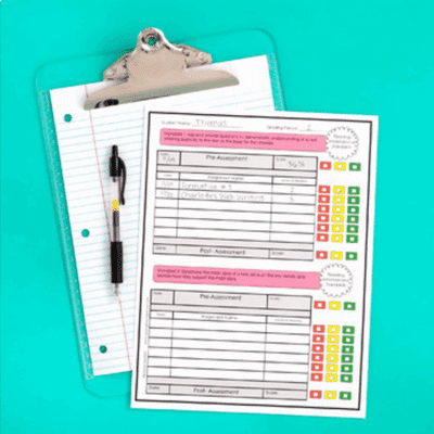 3rd Grade Teacher Data Tracking Binder and Grade Book