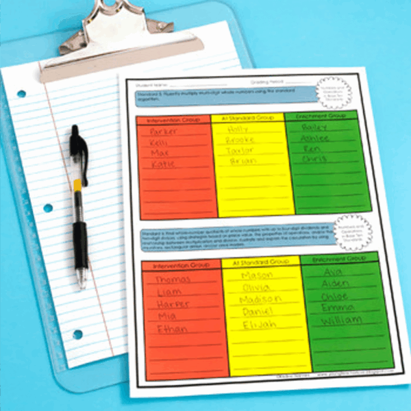 5thTeacherBinder.png-4 5th Grade Teacher Data Tracking Binder and Grade Book