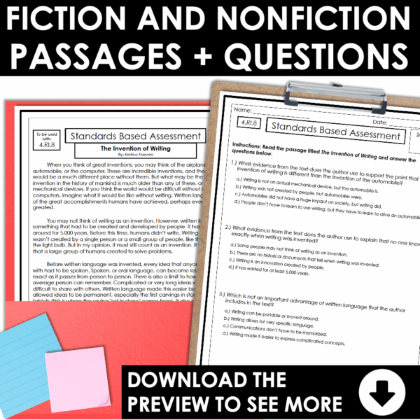 Slide9 4th Grade ELA Assessments and Teaching Notes