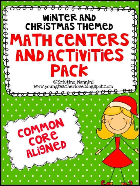 Winter and Christmas Themed Math Centers and Activities by Kristine Nannini