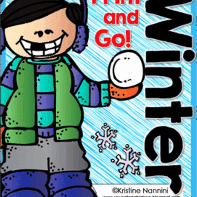 Winter Print and Go Freebie {4th and 5th Grade English Language Arts CCSS}