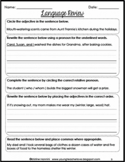Winter Print and Go Freebie {4th and 5th Grade English Language Arts CCSS} - Image 2