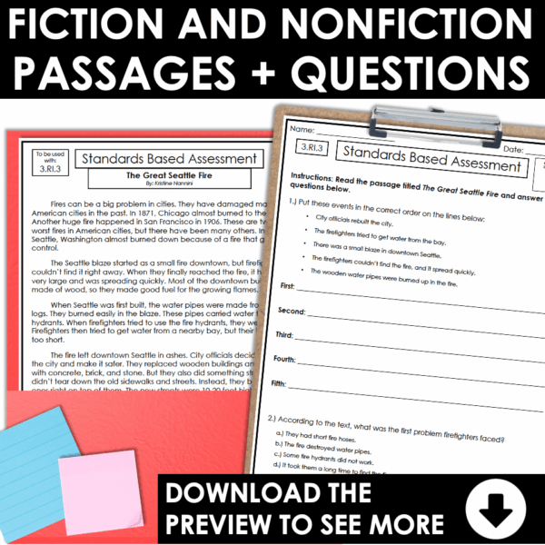 Slide12 3rd Grade ELA Assessments and Teaching Notes