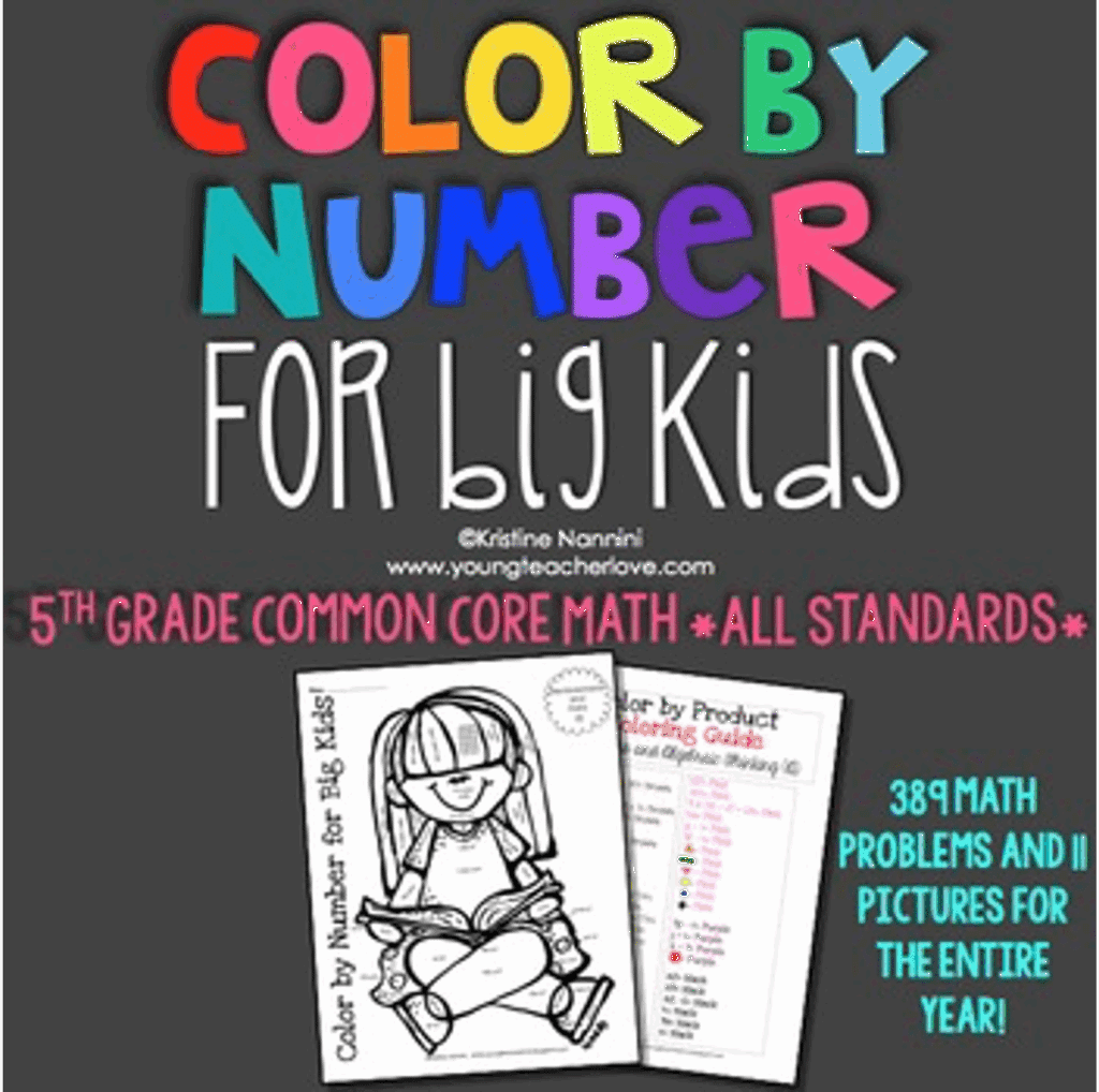 Realistic Color By Number Math Problems Math Color by Number - Multiplication Fractions Place Value Practice ...