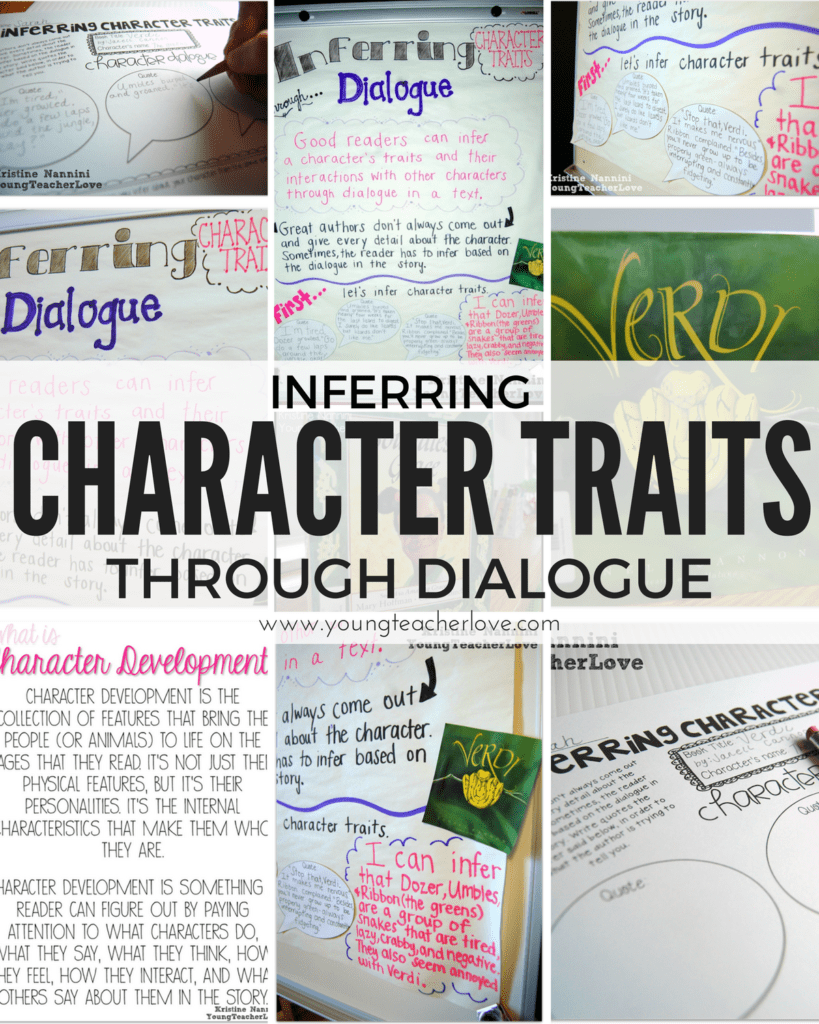 Inferring Character Traits Through Dialogue (Plus a Free Graphic Organizer) - Young Teacher Love by Kristine Nannini