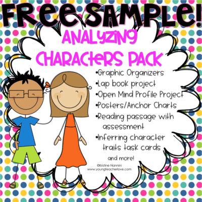 {FREE SAMPLE} Inferring Character Traits Organizer (Analyzing Characters Pack)