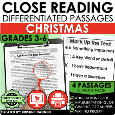 Christmas Close Reading