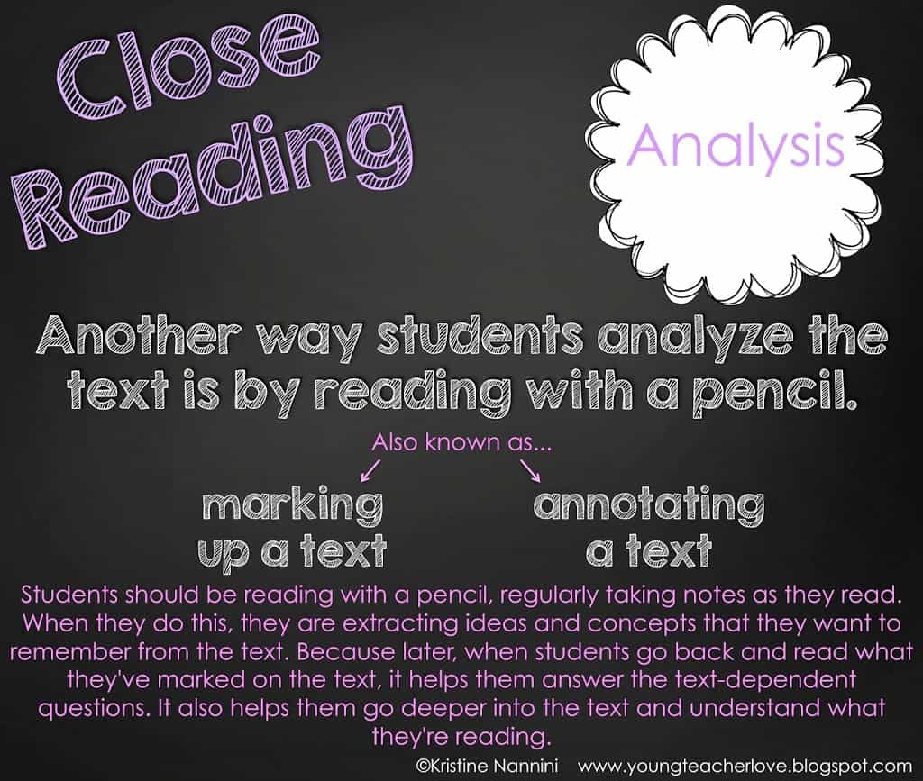 Understanding Close Reading: Part 1 - What is Close Reading?- Young Teacher Love by Kristine Nannini