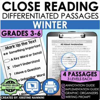 Winter Close Reading