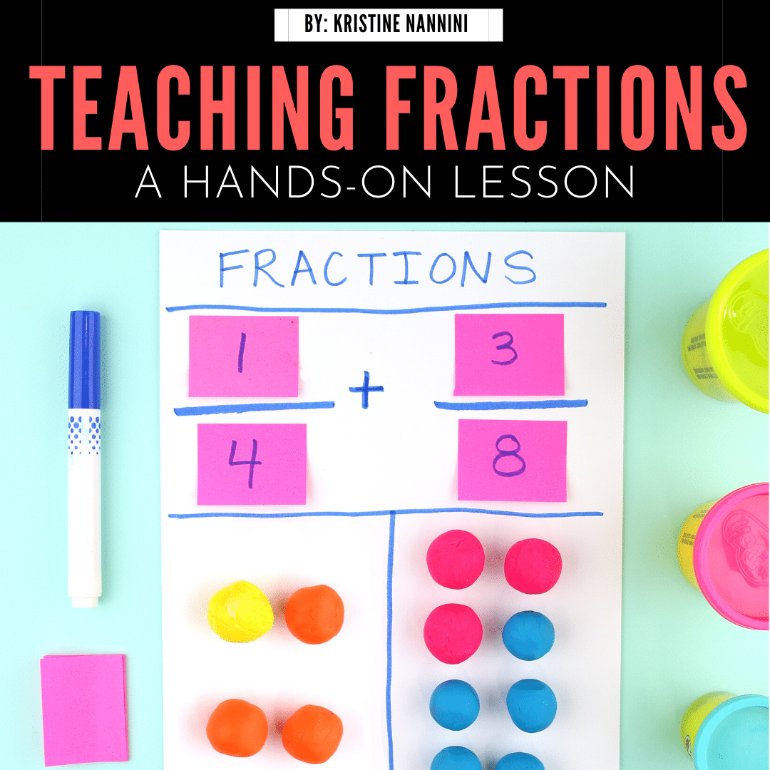 Fraction Anchor Chart Freebie and Hands-on Fractions
