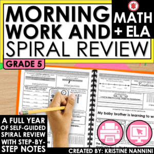 5th Grade Morning Work