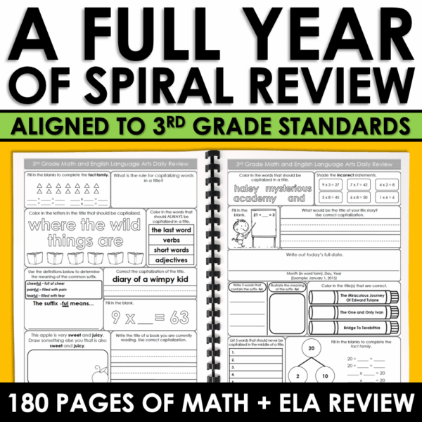 Slide11 3rd Grade Morning Work