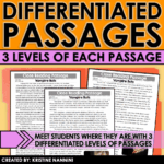 Fall and Halloween Differentiated Close Reading Passages