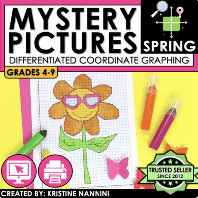 Coordinate Graphing Pictures - Spring Activities - Ordered Pairs