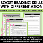 Fiction Differentiated Passages and Questions Characters