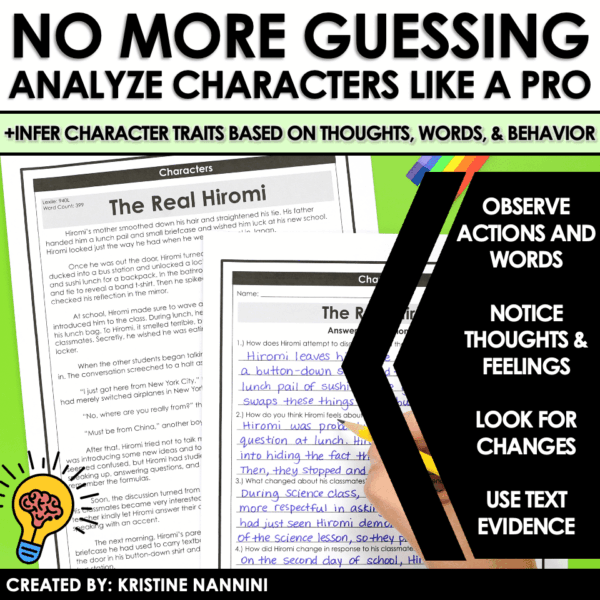 Slide15 Fiction Differentiated Passages and Questions Characters