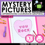 Coordinate Graphing Math Pictures Valentine's Day