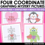 Coordinate Graphing Math Pictures Valentine's Day