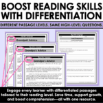 Fiction Differentiated Passages and Questions Figurative Language