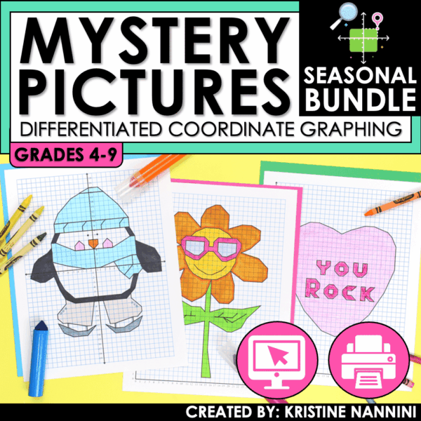 Coordinate Graphing Math Pictures BUNDLE