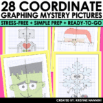 Coordinate Graphing Math Pictures BUNDLE