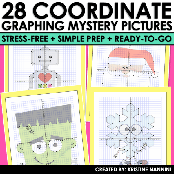 Slide23 Coordinate Graphing Math Pictures BUNDLE