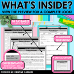 Fiction Differentiated Passages and Questions Context Clues