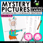 Coordinate Graphing Math Pictures Dancing Llamas