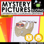 Coordinate Graphing Math Pictures Sloth