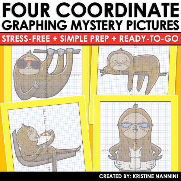 Slide39 Coordinate Graphing Math Pictures Sloth