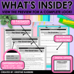 Fiction Differentiated Passages and Questions Making Inferences