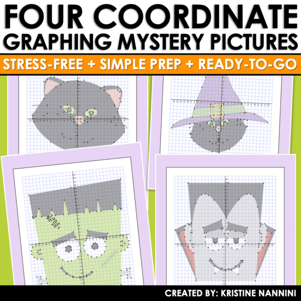 Slide43 Coordinate Graphing Math Pictures Halloween