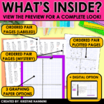 Coordinate Graphing Math Pictures Spring