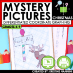 Christmas Coordinate Graphing Math Pictures